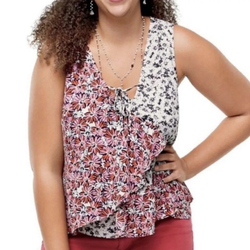 Cabi Seraphina Floral Tank Top Size Small
